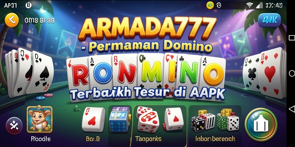 Tampilan menakjubkan dari gameplay Domino ARMADA777 yang seru.