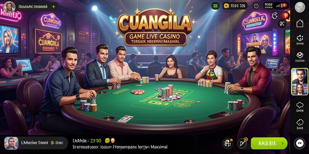 Tampilan screenshot utama gameplay CUANGILA yang menarik dan interaktif.