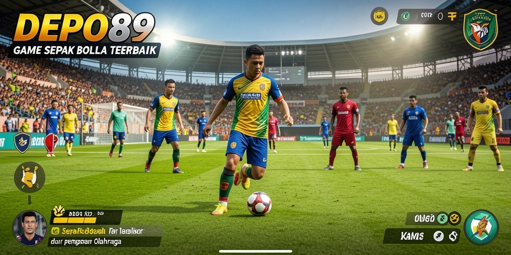 Tampilan gameplay DEPO89 yang memukau dan penuh aksi sepak bola.