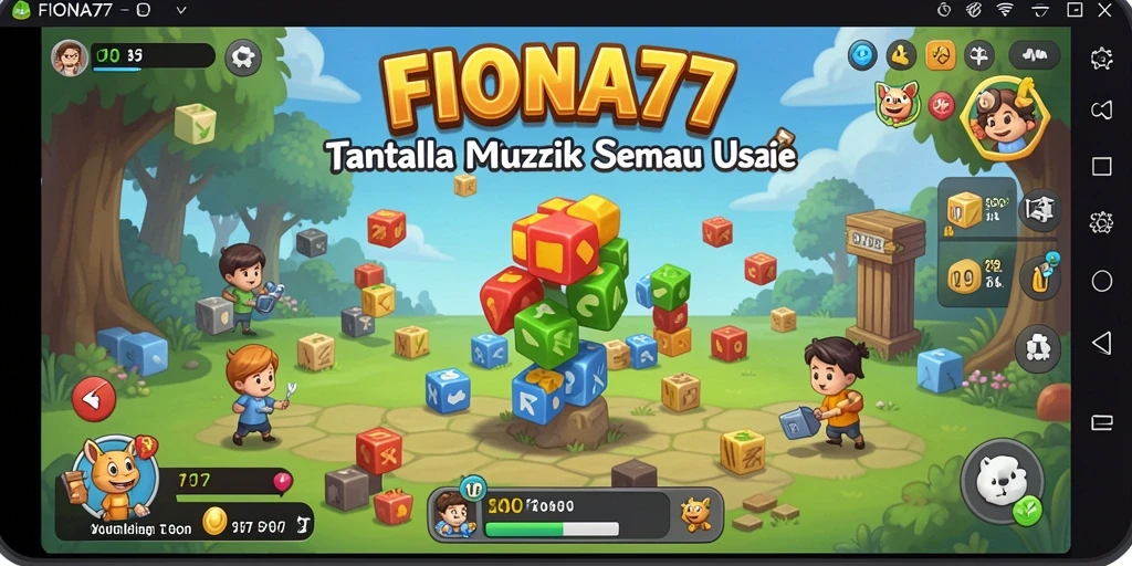 Tampilan gameplay menantang dari FIONA77 yang penuh warna.