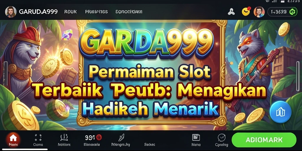 Screenshot gameplay GARUDA999 menampilkan gulungan Slot yang penuh warna.