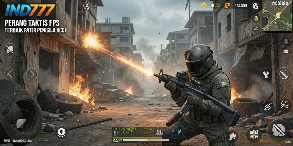 Tangkapan layar gameplay IND777 menampilkan pertempuran intens dan strategi yang mendebarkan.