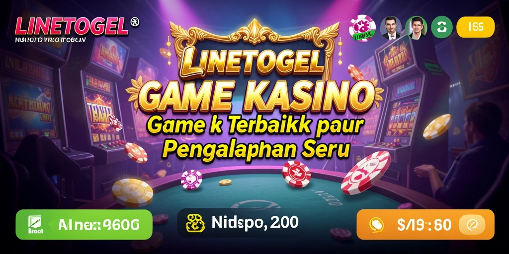 Tampilan permainan Kasino yang menarik dan interaktif di LINETOGEL.