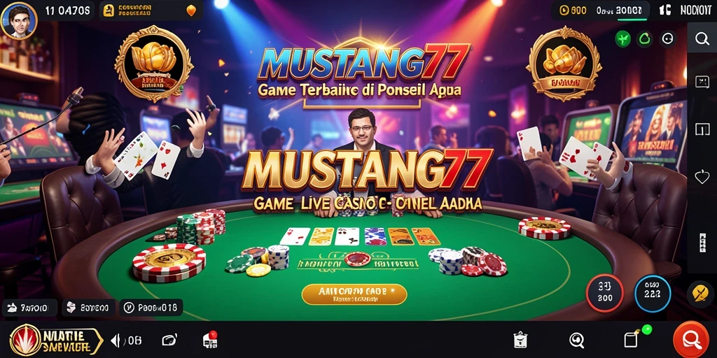 Gameplay Live Casino yang mendebarkan di MUSTANG77.