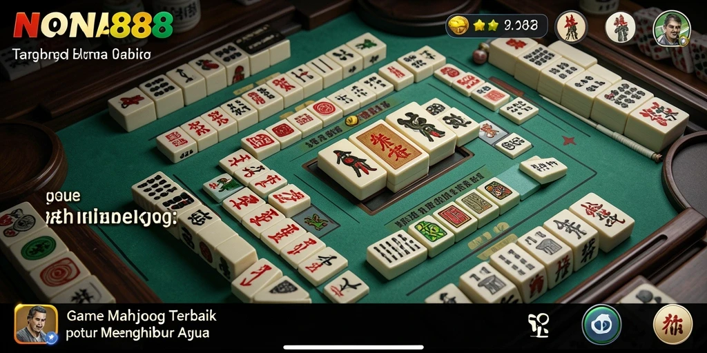 Screenshot gameplay NONA88 menampilkan suasana seru permainan Mahjong.