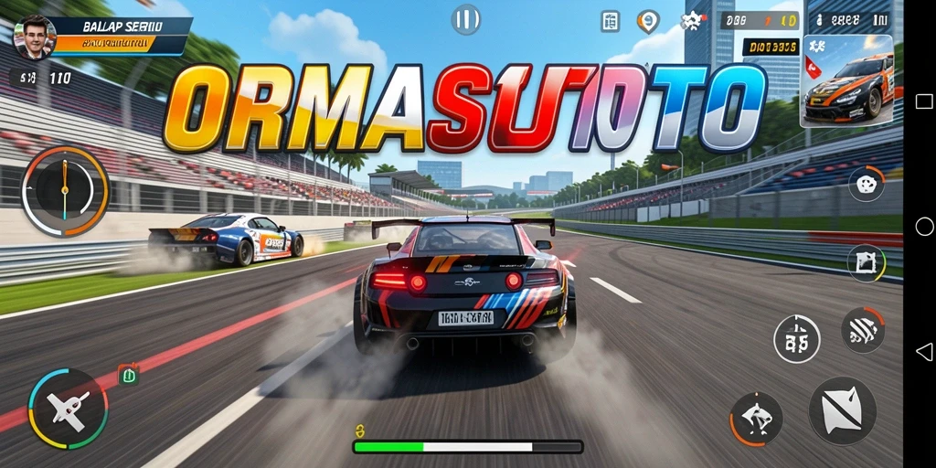 Gameplay balapan yang seru dan menegangkan di ORMASTOTO.