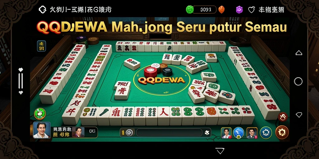 Screenshot gameplay QQDEWA yang menampilkan tantangan Mahjong seru.