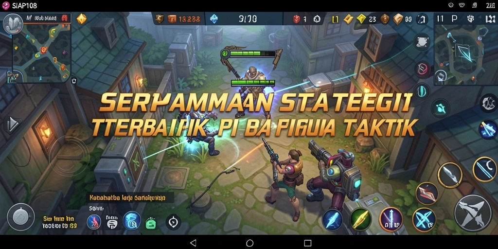 Tangkapan layar SIAP108 menampilkan pertempuran strategis yang menarik dan mendebarkan.