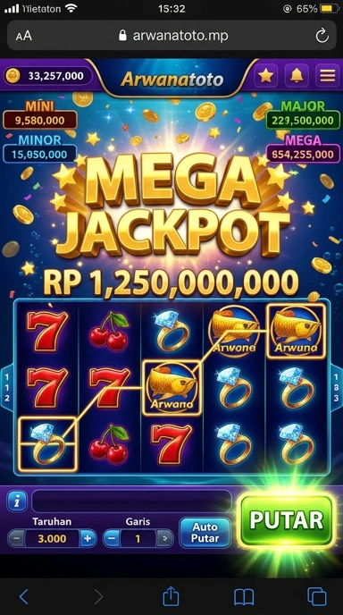 Tampilan utama aplikasi arwanatoto dengan berbagai pilihan APK.